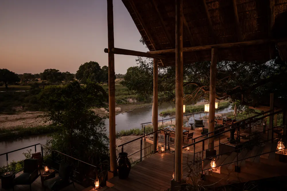 Singita Ebony Lodge_Deck at Sunset_Ross Couper