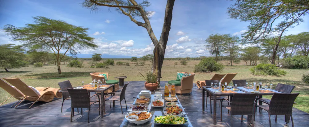Lunch with a view of the Laikipia Plains