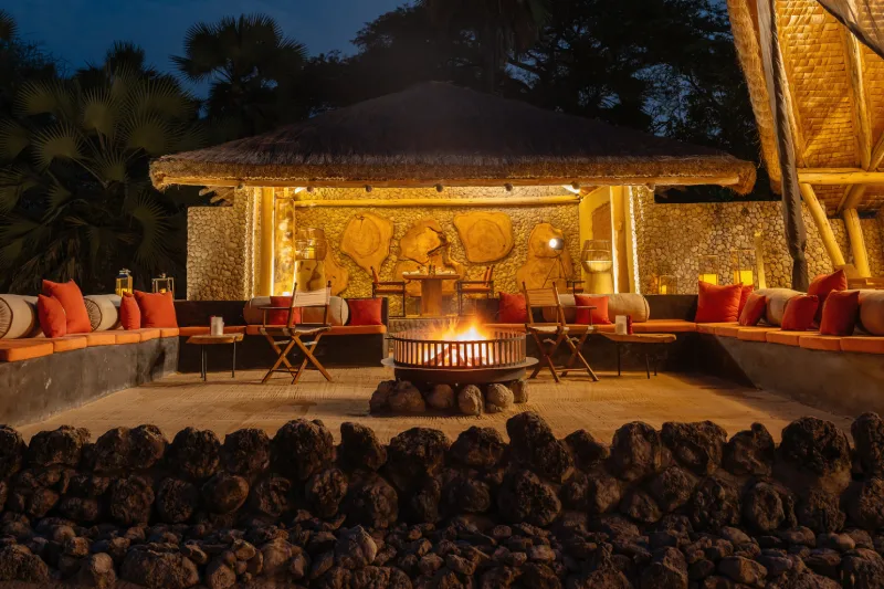 Chem Chem Lodge fireplace